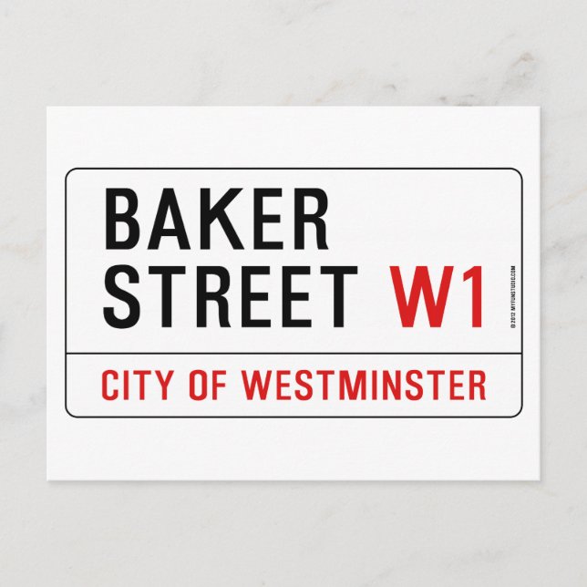 Baker Street Postcard (Front)