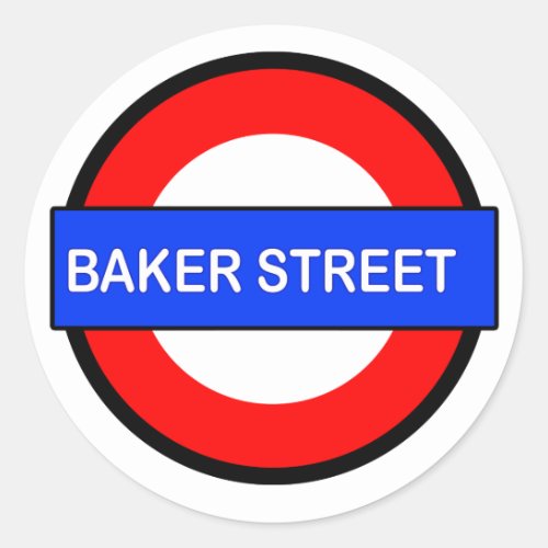 Baker Street Underground station Classic Round Sticker
