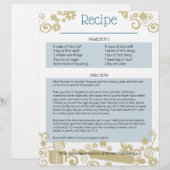 baker utensils black marketing flier (Front/Back)