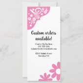 baker utensils black marketing rack card (Back)