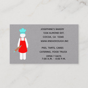 Baker with a Rolling Pin Business Card