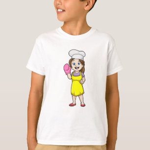 Baker with Cooking apron & Oven gloves T-Shirt