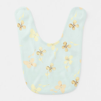 Baker with floral design. baby bib