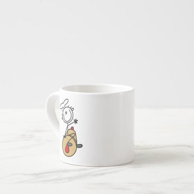 Baker With Rolling Pin Espresso Cup (Front Left)