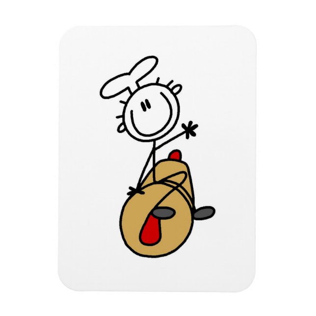 Baker With Rolling Pin Magnet (Vertical)