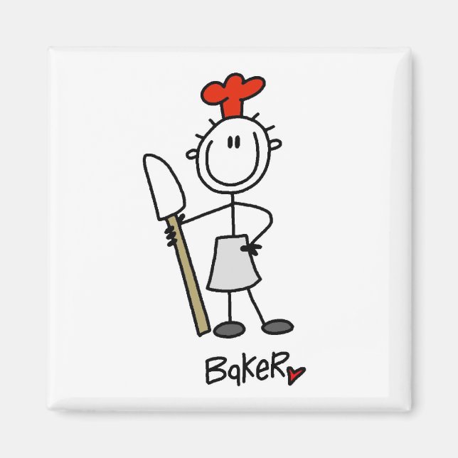 Baker With Scraper Magnet (Front)