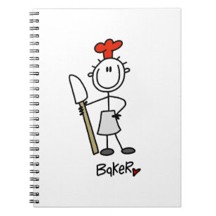 Baker With Scraper Notebook