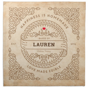 Bakers Artisan Rising Dough Cover TAN Cloth Napkin