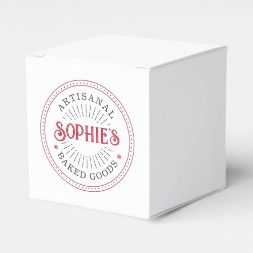 Bakers Bakery Logo Product  Favor Boxes