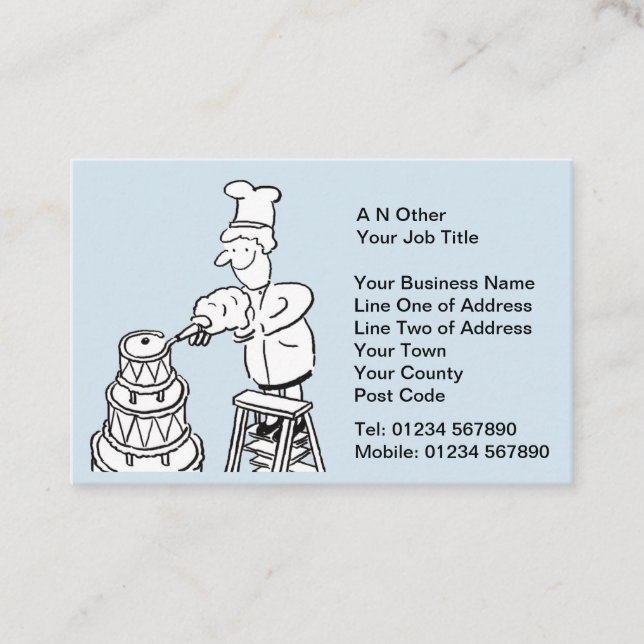 Bakers, Baking, & Cake Making Business Card (Front)