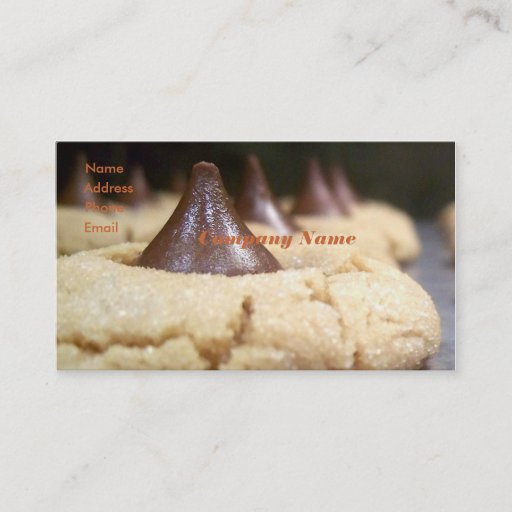 Customizable Baker's Business Card
