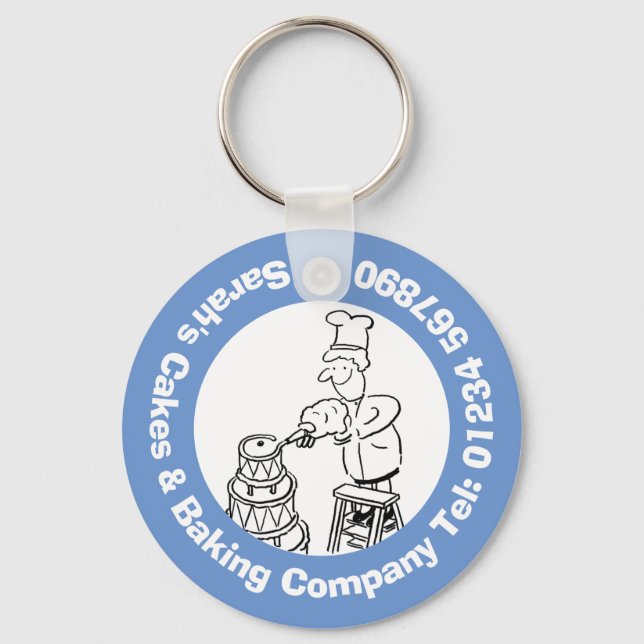 Bakers, Cake Making & Baking Keychain (Front)