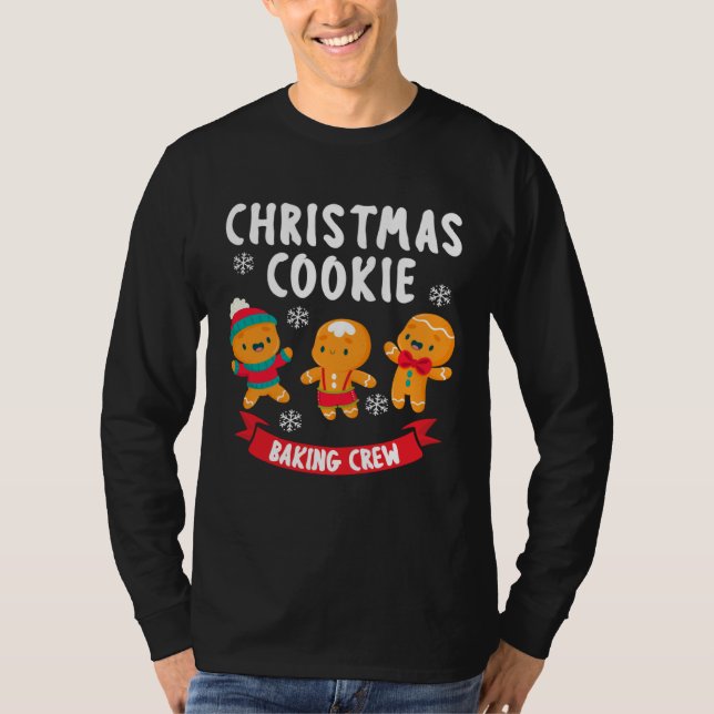 Bakers Christmas Cookie Crew Family Baking Team Gi T-Shirt (Front)