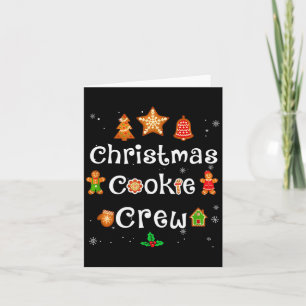 Bakers Christmas Cookie Crew Family Baking Team Ho Card