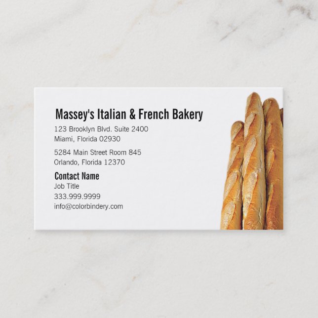 Baker's Dozen Business Card (Front)
