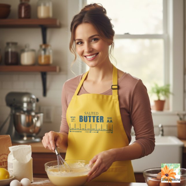 Bakers gift SALTED butter  Adult Apron (Creator Uploaded)