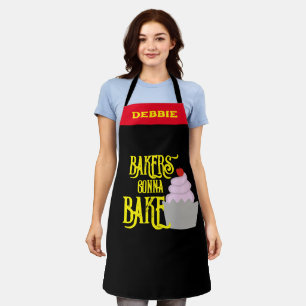 Bakers Gonna Bake Apron - Custom Name Funny