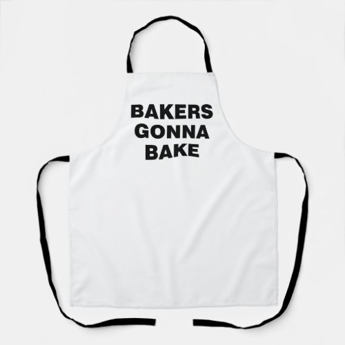 Bakers Gonna Bake gift for baker friend Apron