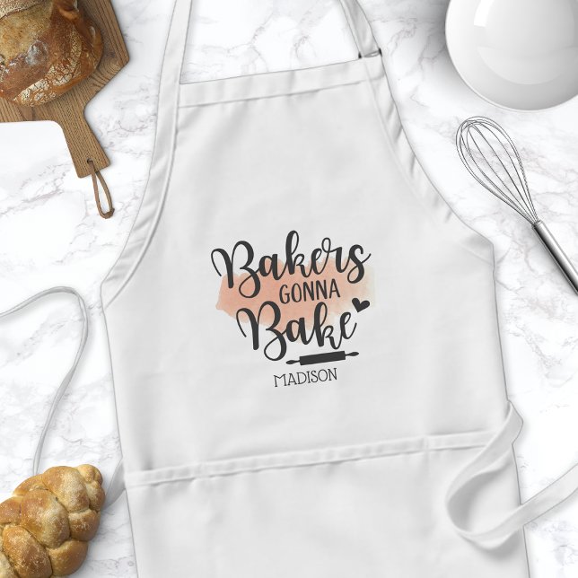 Bakers Gonna Bake Rolling Pin Quote Adult Apron (Creator Uploaded)