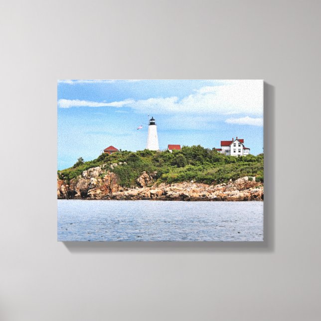 Bakers Island Lighthouse MA Wrapped Canvas Print (Front)