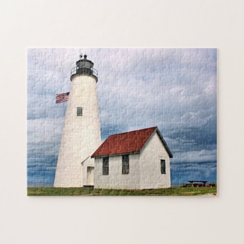 Bakers Island Lighthouse Massachusetts MA Puzzle