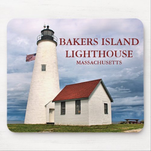 Bakers Island Lighthouse Massachusetts Mousepad