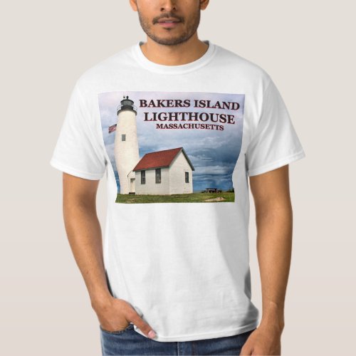 Bakers Island Lighthouse Massachusetts T_Shirt