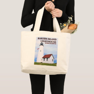 Bakers Island Lighthouse, Massachusetts Tote Bag