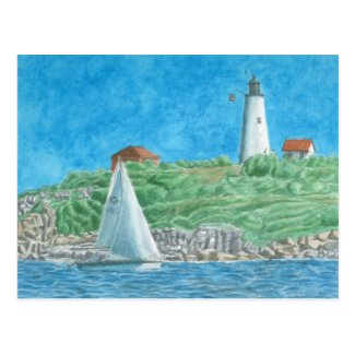 Baker's Island Lighthouse Postcard