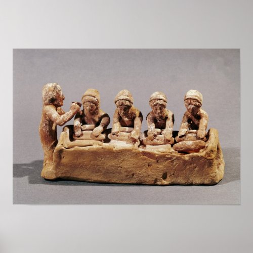 Bakers kneading dough at Thebes Poster