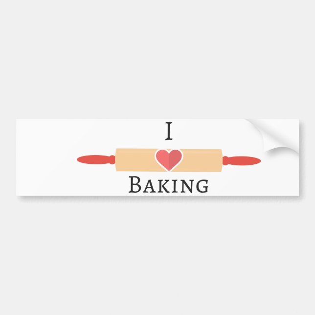 Bakers Love Bumper Sticker (Front)