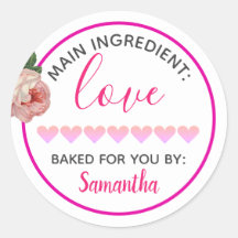 Baker's Main Ingredient Love Sticker