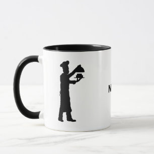 Bakers or Chef Silhouettes Name Mug