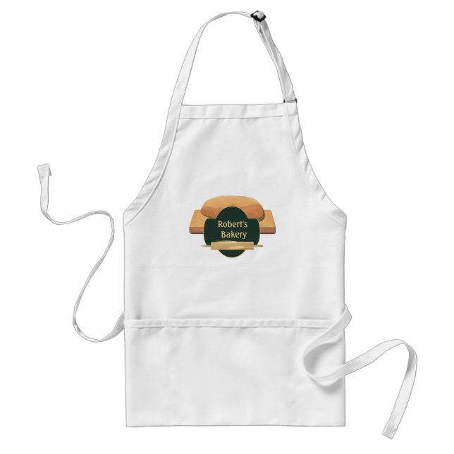 Bakers Rolling Pin & Bread Custom Apron (Front)