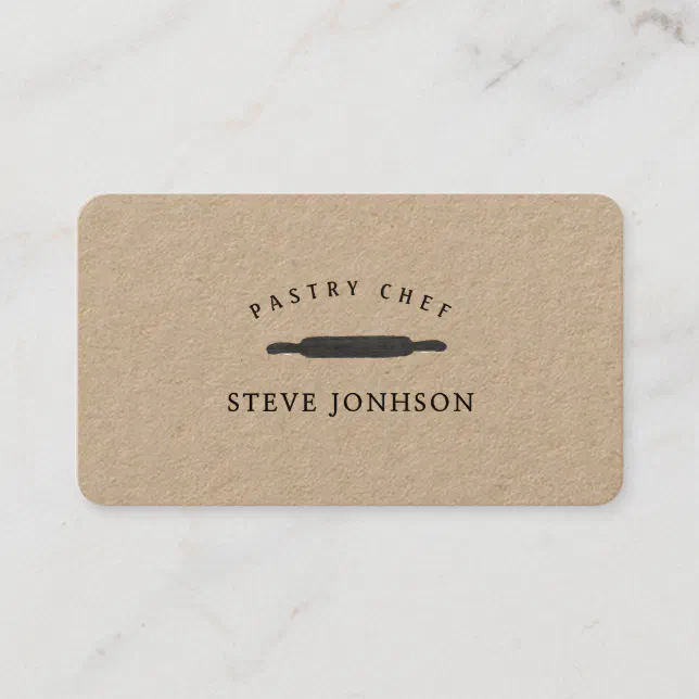 bakers-rolling-pin-professional-modern-minimalist-business-card-zazzle
