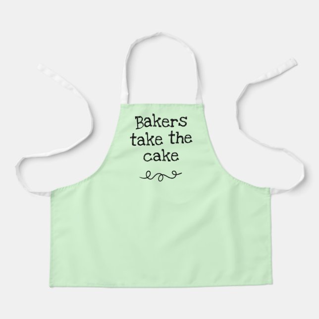 Bakers Take the Cake Funny Kids' Apron (Front)
