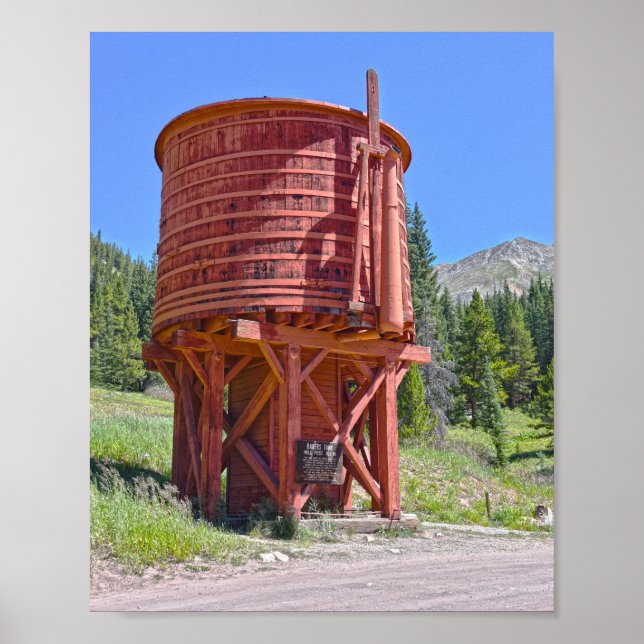 Bakers Tank, Road to Boreas Pass, Colorado Poster (Front)