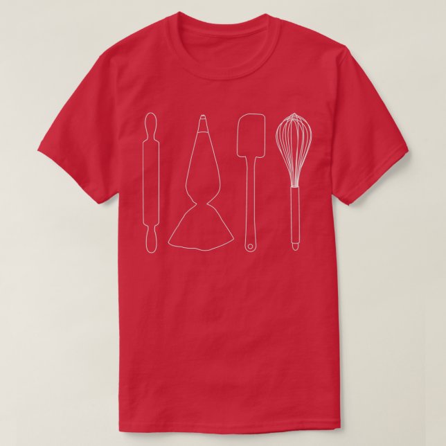Bakers Tools Black T-Shirt (Design Front)