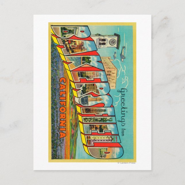 Bakersfield, California - Large Letter Scenes Postcard (Front)