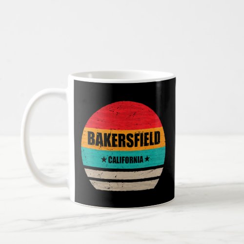 Bakersfield California Retro Vintage Sunset Us Sta Coffee Mug