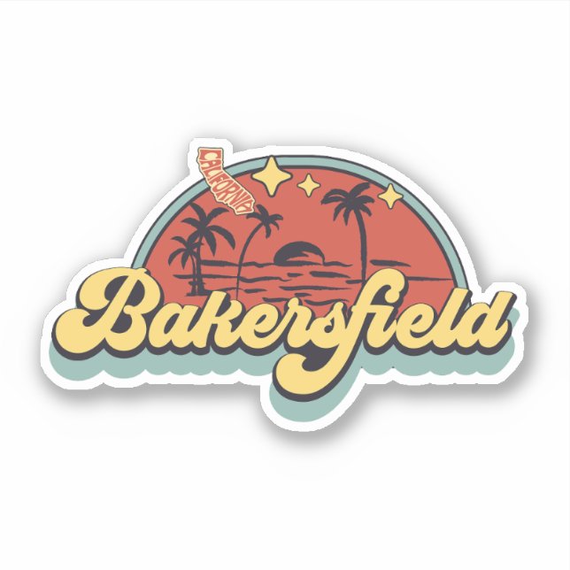 Bakersfield, California Sticker (Front)
