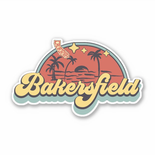 Bakersfield, California Sticker (Front)