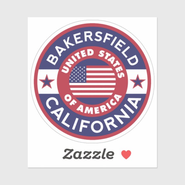 BAKERSFIELD, California Sticker (Sheet)