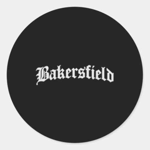 Bakersfield Classic Round Sticker
