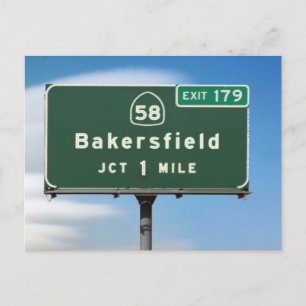 Bakersfield Exit Postcard