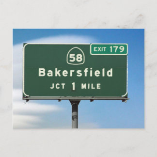 Bakersfield Exit Postcard
