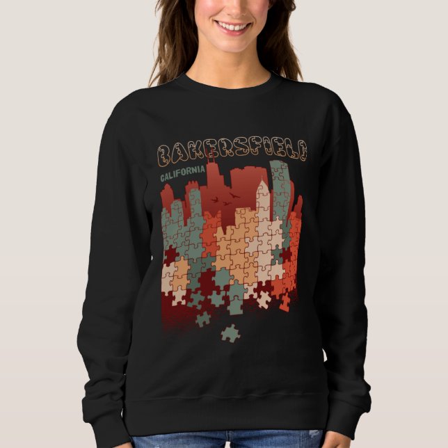 Bakersfield In California Travel Souvenir Sweatshirt (Front)