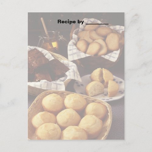 Bakery and Breads Recipe 2 Blank Card
