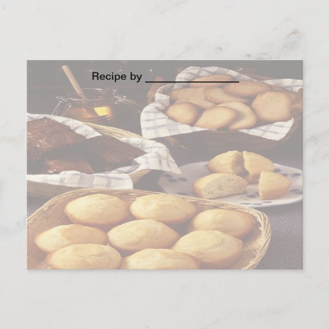 Bakery and Breads Recipe Blank Card (Front)