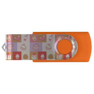Bakery and cake pattern flash drive